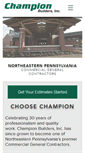 Mobile Screenshot of championbuildersinc.com